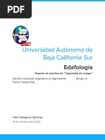 Reporte de Práctica de Edafología