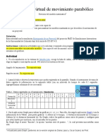 Laboratorio Movimiento Parábolico Con Phet y Graph