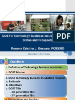 Status and Prospects of DOSTs TBI - FINAL - Updated