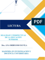 LECTURA de MAESTRÍA EN INVESTIGACIÓN Y DOCENCIA UNIVERSITARIA