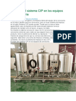 El Papel Del Sistema CIP en Los Equipos de Cervecería