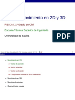 Tema 4 - Movimiento en 2D y 3D