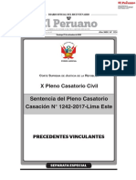 X Pleno Casatorio Civil - Casación #1242 2017 Lima Este