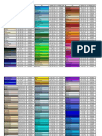 Tabela de Cor Hexadecimal e RGB