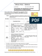 Ficha de Apoio - Propredades Dos Metais e Não Metais