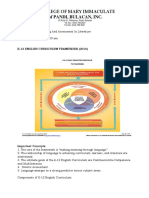 English K-12 Curriculum Framework