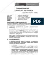 Res. 3547-2022-Sunarp-Tr - Improcedencia de Caducidad de Hipoteca Ante Ejecucion Judicial de La Hipoteca