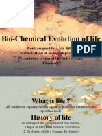 Bio-Chemical Evolution of Life