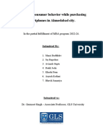 A Study of Consumer Behavior While Purchasing Smartphones in Ahmedabad City