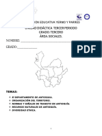 Unidad Didáctica Tercer Periodo Grado - Tercero Área - Sociales. Nombre - Grado