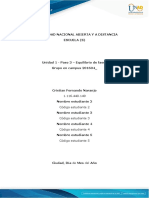 Ejercicio 1-2 Fisicoquímica