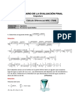 Solucionario Del Examen Final de Cálculo Diferencial