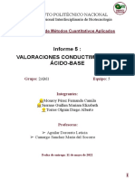 Informe 5 - Valoraciones Conducmétricas Ácido-Base