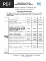 Cronograma Proceso de Contratacion UGEL SI