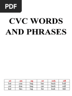 CVC Words and Phrases