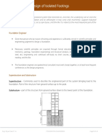 Module 5 Design of Isolated Spread Footing