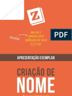 Apresentação Exemplar - Naming - ZBRA