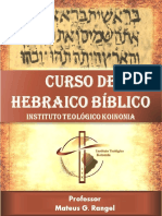 Curso de Hebraico Bíblico. Revista 102 PG