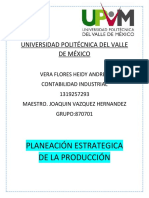 Planeación de La Produccion