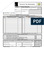 2301 Turnover Tax Declaration Form