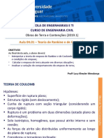 Aula 04.02 - Teoria de Rankine e de Coulomb (Exercícios de Revisão)