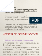 Notions de Communication