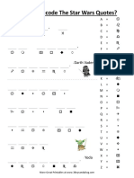 Star Wars Decoding Worksheets