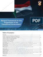 General Framework For The Programme of The Transitional Government