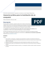 Asesoría Jurídica para La Tramitación de Un Exequatur