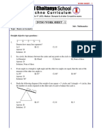 8 - Class INTSO Work Sheet - 1 - Basics On Geometry