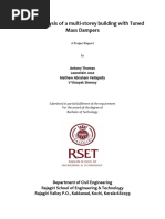 Seismic Analysis of A Multi-Storey Building With Tuned Mass Dampers