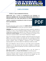 Carta Notarial Difamacion