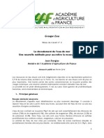 Groupe Eau: Le Dessalement de L'eau de Mer Une Nouvelle Méthode Pour Accroître La Ressource en Eau