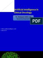 Role of Artificial Intelligence in Clinical Oncology 