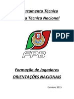 Orientações Nacionais para Formação de Um Jogador