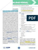 Habilidad Verbal: Desarrollo de Textos Tipo Examen de Admisión