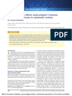 Fixed or Random Effects Meta Analysis Common.12