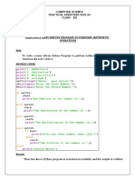 Class 12 Cs Practical Exercises 2022-2023 (Updated)