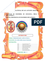 Informe de Termodinamica Metalurgica