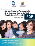 The Long Acting Reversible Contraceptive (LARC) Guideline