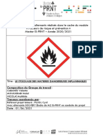 Travail Encadre D Etudiant Le Stockage Des Matieres Dangereuses Inflammables - Doc