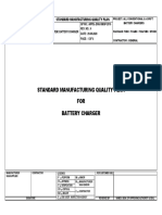 Updated Standard Manufacturing Quality Plan For Battery Chargers