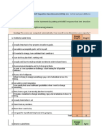 Self Regulation Questionnaire SF - For Students