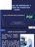 Apunte N°3 Tipologías de Empresas y Proceso de Creación Legal de Una Empresa Duoc UC