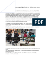 Determinar La Participación de Los Adolescentes en Su Núcleo Social