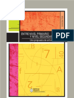 Cuaderno para Docentes Articulación Entre El Nivel Primario y El Nivel Secundario