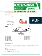 Definiciones de Las Unidades Quimicas de Masa para Segundo de Secundaria