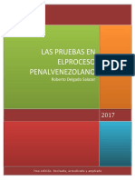 Las Pruebas en El Proceso Penal 7ma. Edición III ROBERTO DELGADO SALAZAR