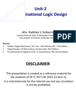 Unit 2 Combinational Logic Design