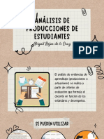 Análisis de Producciones de Estudiantes